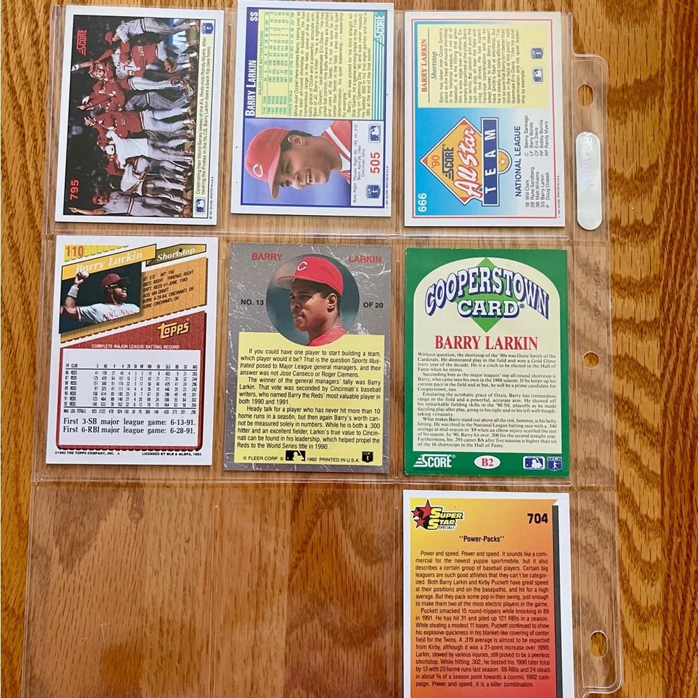 Barry Larkin Baseball Card Collection - Picture 2 of 8